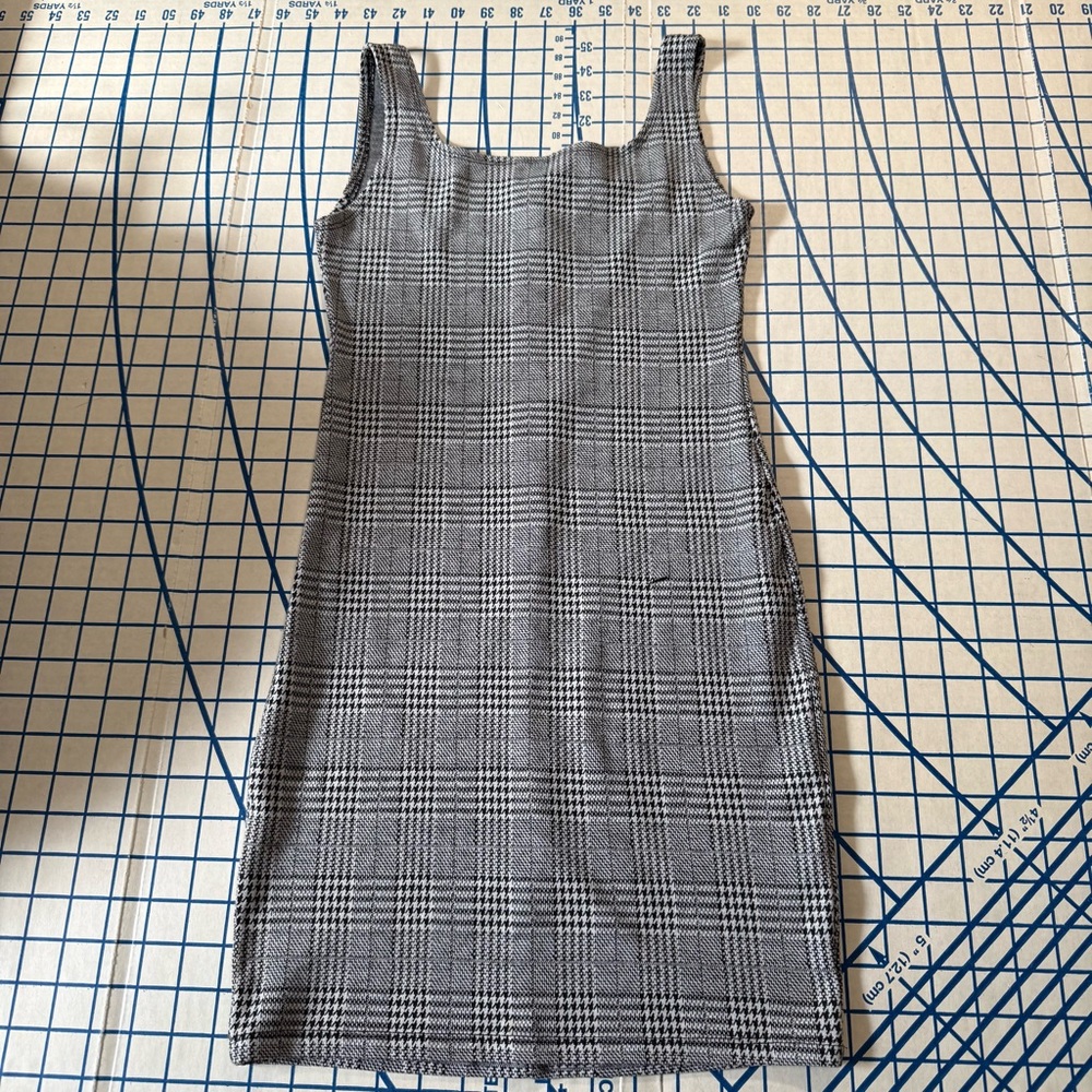 Plaid Bodycon Mini Dress Clueless Academia Preppy